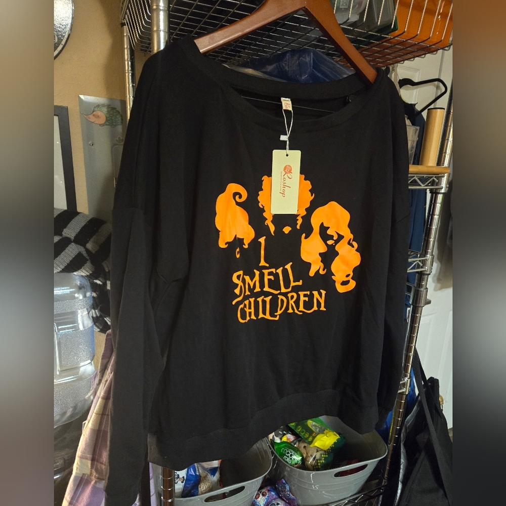 Hocus Pocus I Smell Children Lightweight Sweatshirt I Smell Children